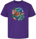 Load image into Gallery viewer, Sea Turtle in the Waves Children's Gildan Soft Shirt