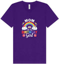 Load image into Gallery viewer, Mom of the Birthday Girl Unisex V-Neck Shirt