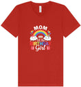 Load image into Gallery viewer, Mom of the Birthday Girl Unisex V-Neck Shirt