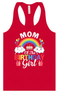 Load image into Gallery viewer, Mom of the Birthday Girl Women's Racerback Tank