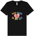 Load image into Gallery viewer, Too Cute to Be CIS Unisex V-Neck Shirt