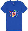Load image into Gallery viewer, Too Cute to Be CIS Unisex V-Neck Shirt