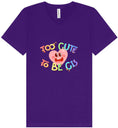 Load image into Gallery viewer, Too Cute to Be CIS Unisex V-Neck Shirt