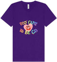 Load image into Gallery viewer, Too Cute to Be CIS Unisex V-Neck Shirt