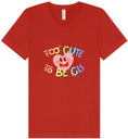 Load image into Gallery viewer, Too Cute to Be CIS Unisex V-Neck Shirt