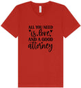 Load image into Gallery viewer, Love and a Good Attorney Unisex V-Neck Shirt