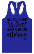 Load image into Gallery viewer, Love and a Good Attorney Women's Racerback Tank