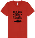 Load image into Gallery viewer, See You Later Litigator Unisex V-Neck Shirt