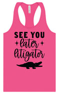 Load image into Gallery viewer, See You Later Litigator Women's Racerback Tank