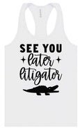 Load image into Gallery viewer, See You Later Litigator Women's Racerback Tank