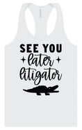 Load image into Gallery viewer, See You Later Litigator Women's Racerback Tank