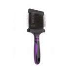 Deshedding Medium Firm Purple Slicker Brush by Dog Fashion Spa