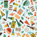 Camping Bandana, Dog Bandana, Summer Bandana, Fall Bandana