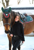 Load image into Gallery viewer, Horse Bonnet | Green- Brown & Red