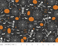 Load image into Gallery viewer, Halloween Bandana | Halloween Dog Bandana | Cob Webs and Skeletons