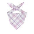 Load image into Gallery viewer, Flannel Dog Bandana, Plaid Bandana, Fall Bandana, High Quality Fabric, Lavender - Southlake Paws