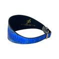 Load image into Gallery viewer, Stunning Multi-Blue Tone Snake 3 Wide Style Collar by Allysa Payne Beverly Hills