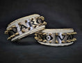 Load image into Gallery viewer, The "Metal" collar White & Gold- personalized!