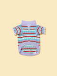 Load image into Gallery viewer, Pet & Me Spring Summer Lavender Ruffle Crochet Short Sleeve Polo Shirt