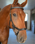 Load image into Gallery viewer, Anatomic Bridle with Crystal Browband