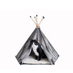 Armarkat Cat Bed C56HBS/SH Teepee Style With Striped Pattern