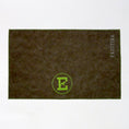 Load image into Gallery viewer, Personalized Faux Leather Dog Placemat Grey/Green