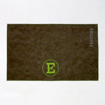Personalized Faux Leather Dog Placemat Grey/Green