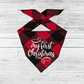 Load image into Gallery viewer, Christmas Dog Bandana - Luxe High Quality Red Plaid Flannel is Reversible - Southlake Paws