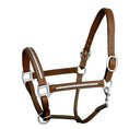 Load image into Gallery viewer, ExionPro Clincher Leather Halter - Brass Nickel Hardware