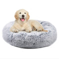 Load image into Gallery viewer, Mr. Peanut's 28" OrthoPlush® Pet Bed - Snowflake White Two Tone