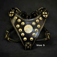 Load image into Gallery viewer, The ''Maximus'' harness Black & Gold Small to Medium Size