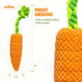 Load image into Gallery viewer, CARROT TUG ROPE INTERACTIVE DOG TOY - Southlake Paws