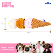 ICE CREAM PLUSH DOG TOY