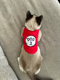 Load image into Gallery viewer, Parisian Pet 'Dog 2' Funny Slogan Dog Shirt – Playful Embroidered Pet Apparel for Dogs & Cats, Red
