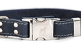 Load image into Gallery viewer, Bestseller Quick-Release Blue Jeans Leather Dog Collar with Metal Buckle