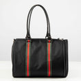 Load image into Gallery viewer, Duffel - Black with Stripe