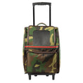 Load image into Gallery viewer, RIO Camo with Stripe Rolling Carrier 3 in 1 carrier! Airline Approved Carrier, Back Pack, and Car Seat!!