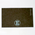 Personalized Faux Leather Dog Placemat Grey/Pale Blue