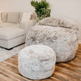 Load image into Gallery viewer, Adult Bean Bag Chair - Queen - NEST Chinchilla