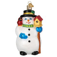 Load image into Gallery viewer, Snowman With Cardinal Ornament - Southlake Paws