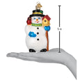Load image into Gallery viewer, Snowman With Cardinal Ornament - Southlake Paws
