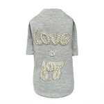 Love N Joy Dog Tee- Gray