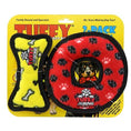 Load image into Gallery viewer, tuffy® Junior Bone Yellow & Ring Red Paw 2 Pack