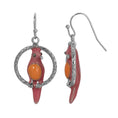 Load image into Gallery viewer, Neotropic Exotic Parrot Hoop Earrings