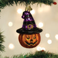 Load image into Gallery viewer, Witch Pumpkin Ornament - Southlake Paws