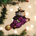 Load image into Gallery viewer, Witch On Broomstick Ornament - Southlake Paws