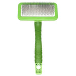 Plastic Handle Small Fluff Brush Green by Zolitta