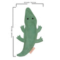 Load image into Gallery viewer, ExionPro Natural Leather Crocodile Dog Toy with Non Toxic Fiber Stuffing- Green Color