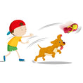 Load image into Gallery viewer, ExionPro Natural Leather Slipper Dog Toy with Non Toxic Fiber Stuffing - Red/Yellow Color