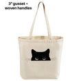 Load image into Gallery viewer, Tote Bag | Canvas Tote | 12 oz Canvas | Cat Tote | Cat Lover Gift | Peeking Cat - Southlake Paws